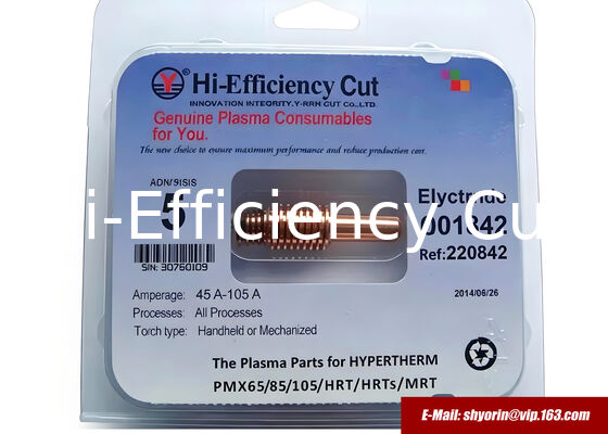 China 220842 electrode for HYPERTHERM Powermax105/85/65/45. supplier