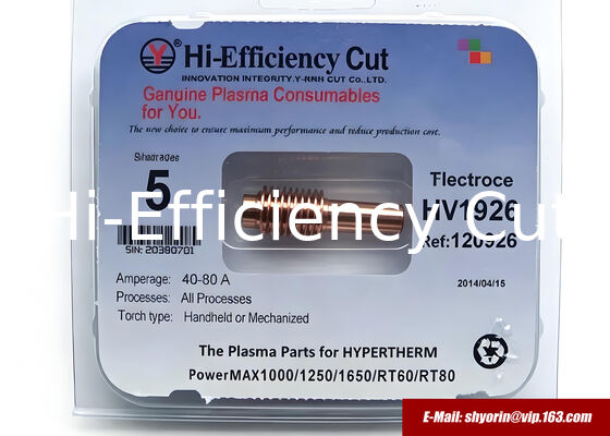120926 electrode for HYPERTHERM Powermax 1000/1250/1650. supplier